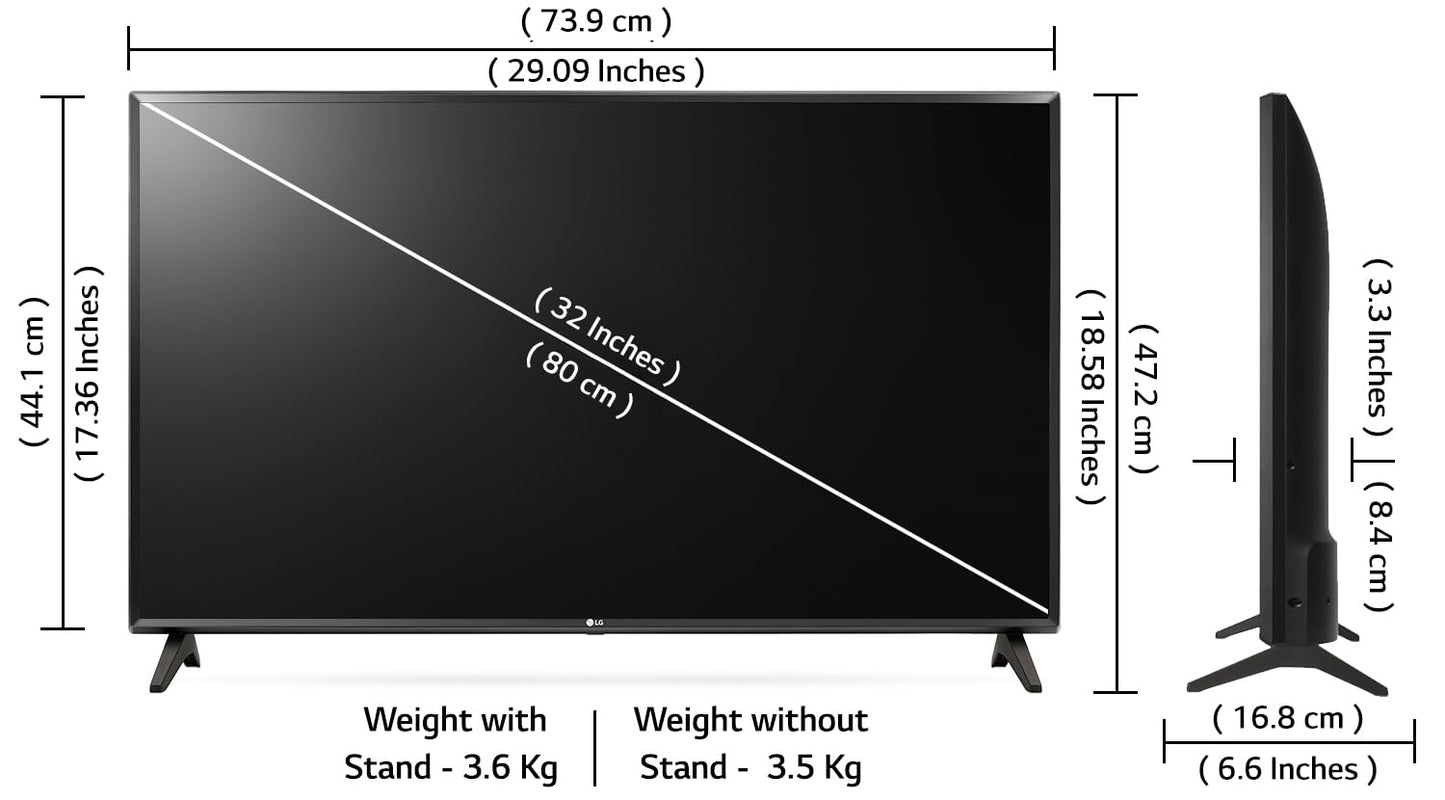 LG 80 cms (32 inches) LR600 Series Smart webOS IPS LED TV 32LR600B6LC
