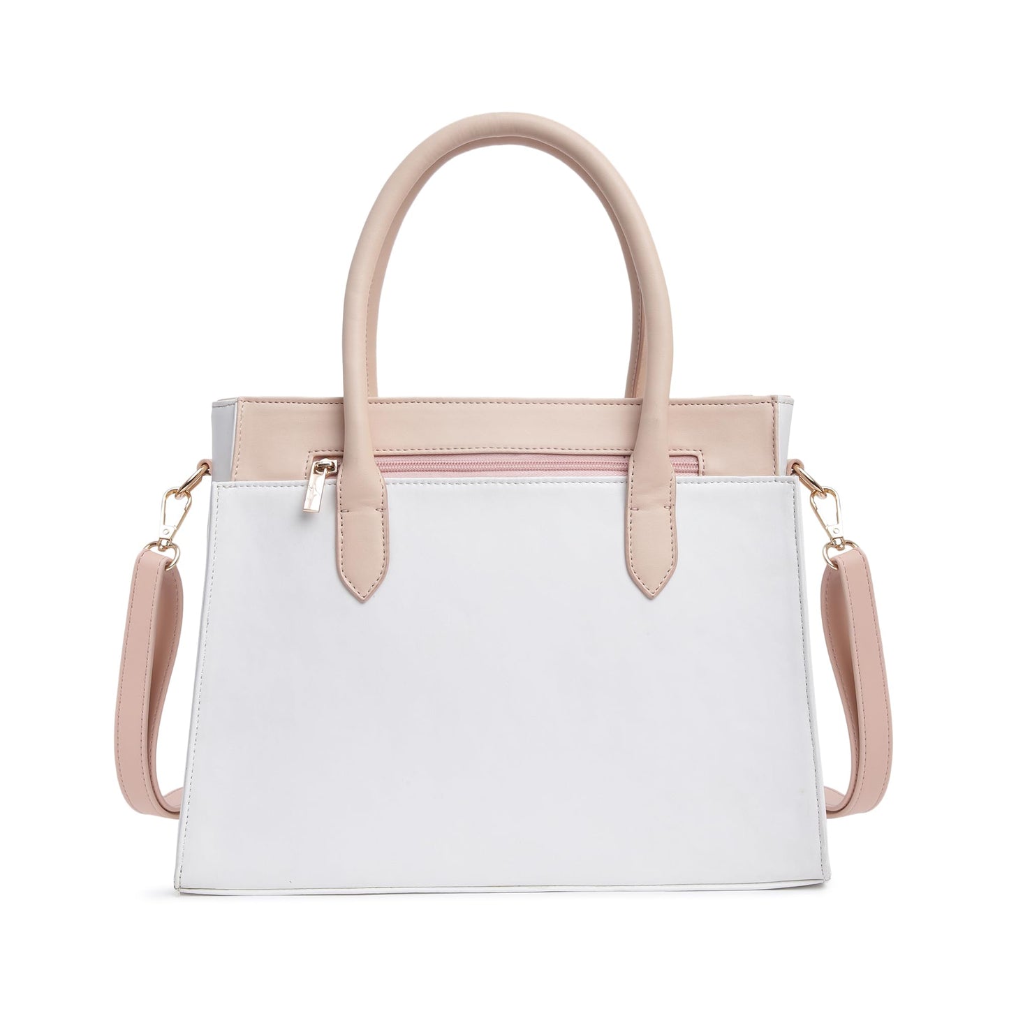 Fastrack Structured Satchel for Women | Stylish Everyday Satchel for Girls, Ladies, Women | Spacious Bag Made of Faux Leather (White)