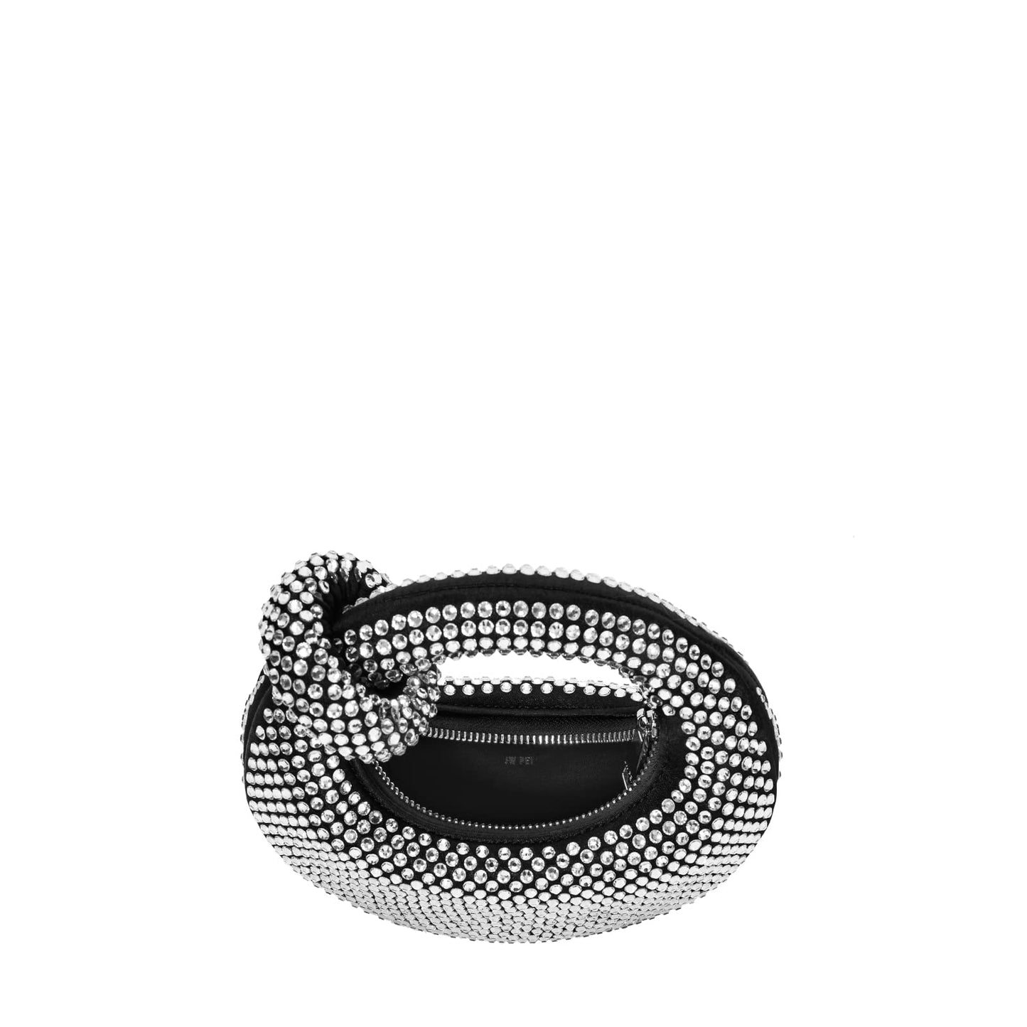 JW PEI Women's Abacus Bag, Artificial Crystal - Black, mini top-handle bag