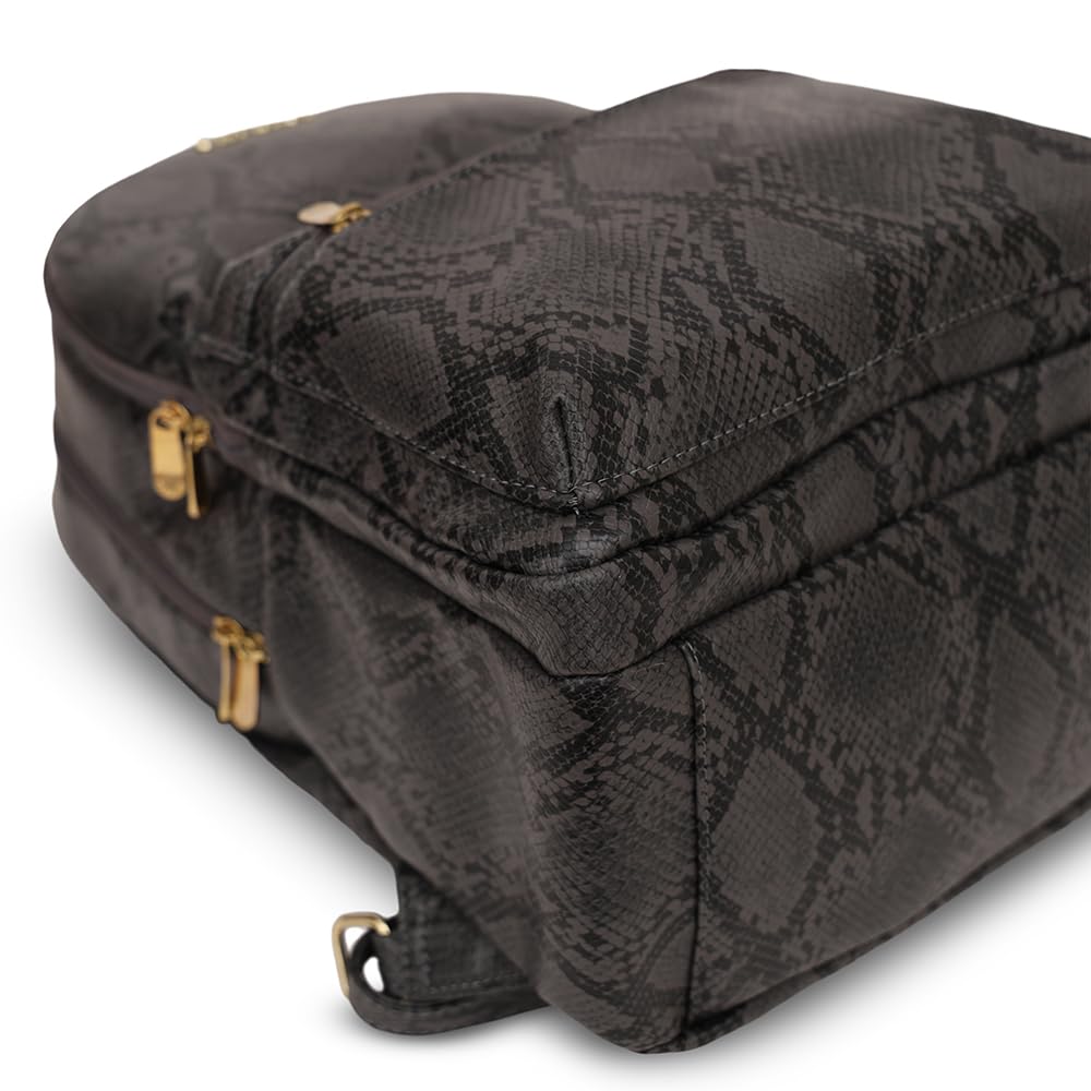 Caprese Cosmos Fashion Backpack for Women (Medium, Grey)