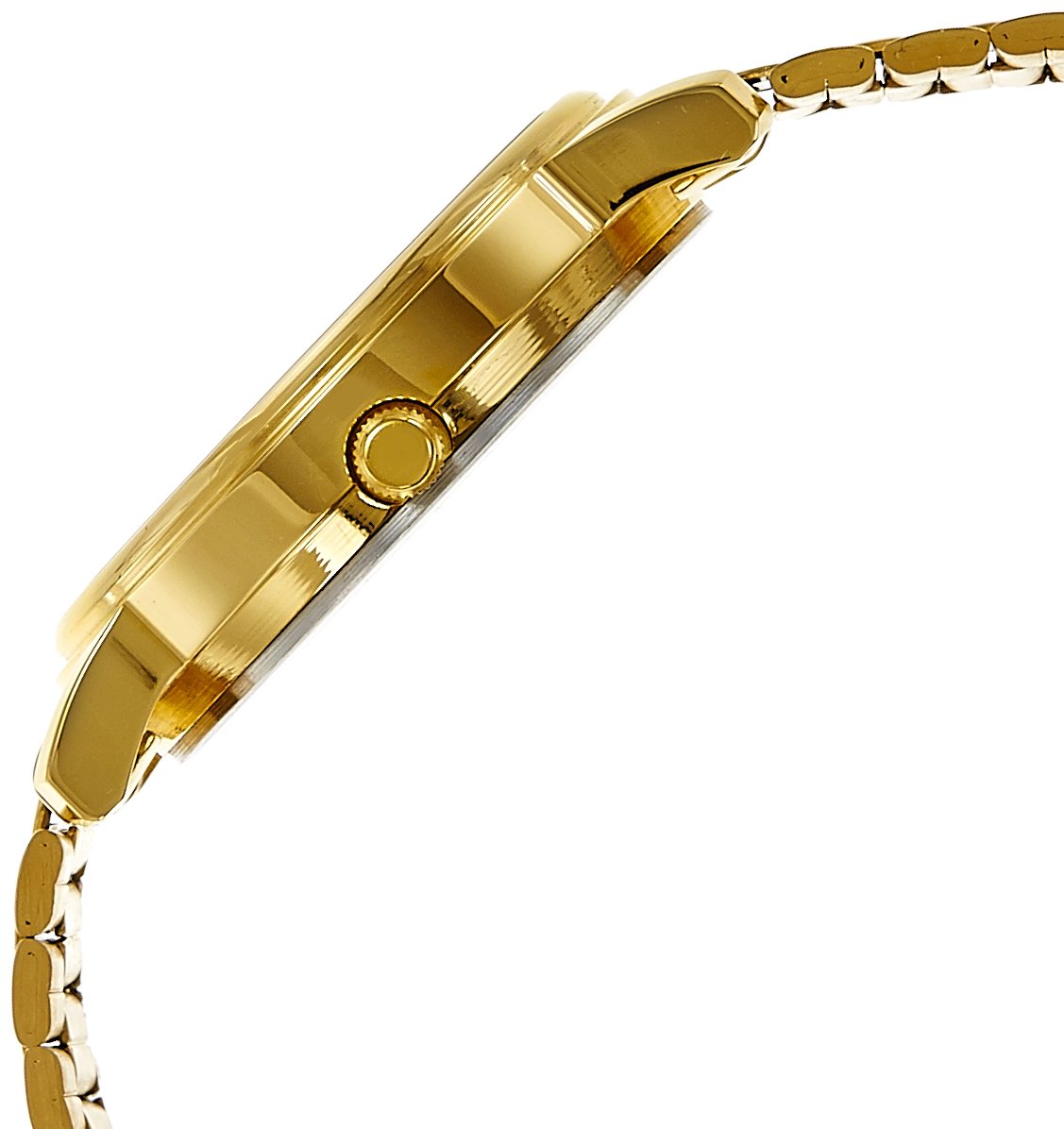 Sonata Quartz Analog Silver Dial Gold Metal Strap Watch for Women - NS8976YM07W