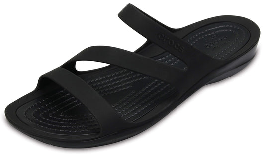 Crocs Women's Swiftwater Sandal Black/Black - 8 UK (203998)