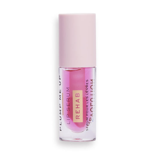 Makeup Revolution Rehab Plump Me Up Lip Serum for Dry and Chapped Lips, Nourish & Hydrate, Coconut Oil, Paraben & Cruelty-Free, Lip Oil Gloss - 4.6 Ml