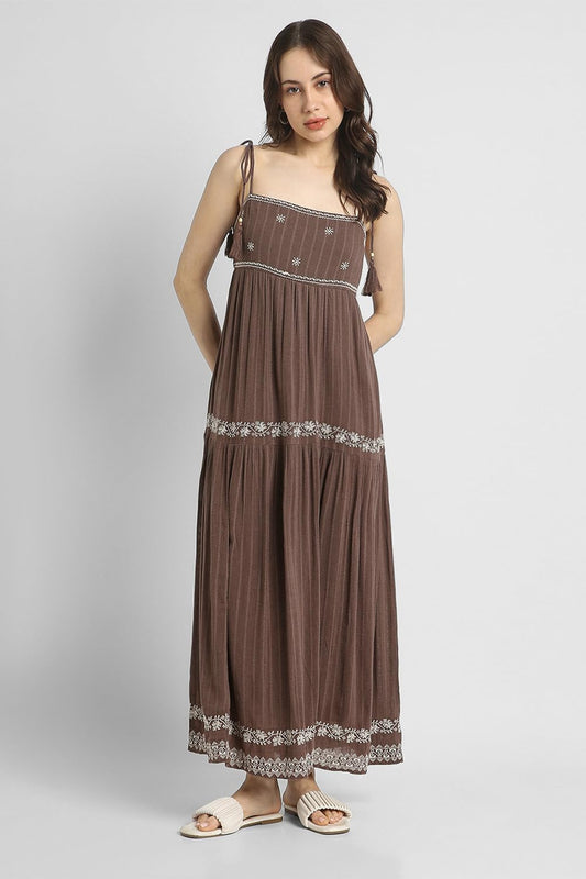 American Eagle Women's Cotton Blend Modern Maxi Dress