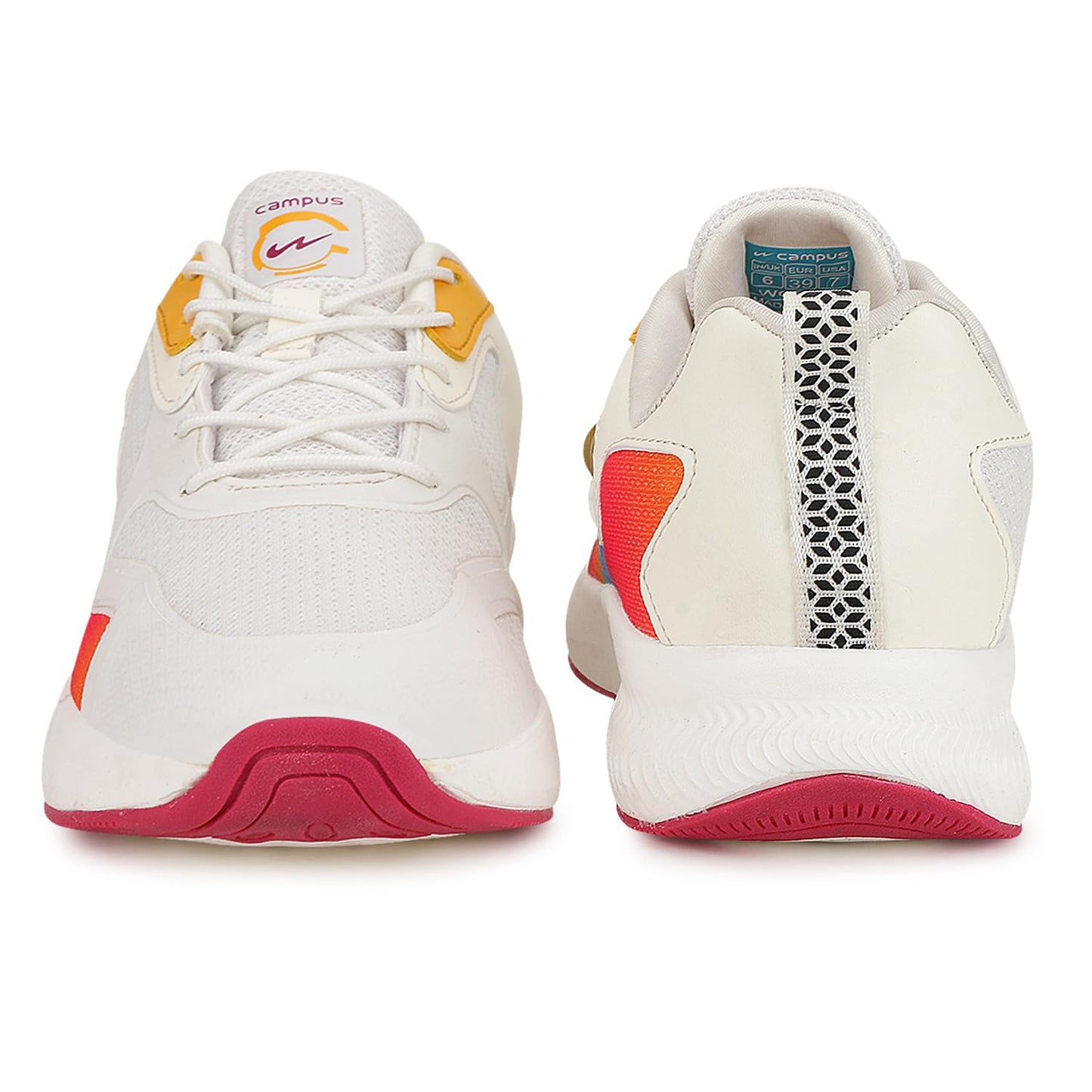 Campus Women's Hellen Running Shoes Off WHT/MSTD - 4UK/India