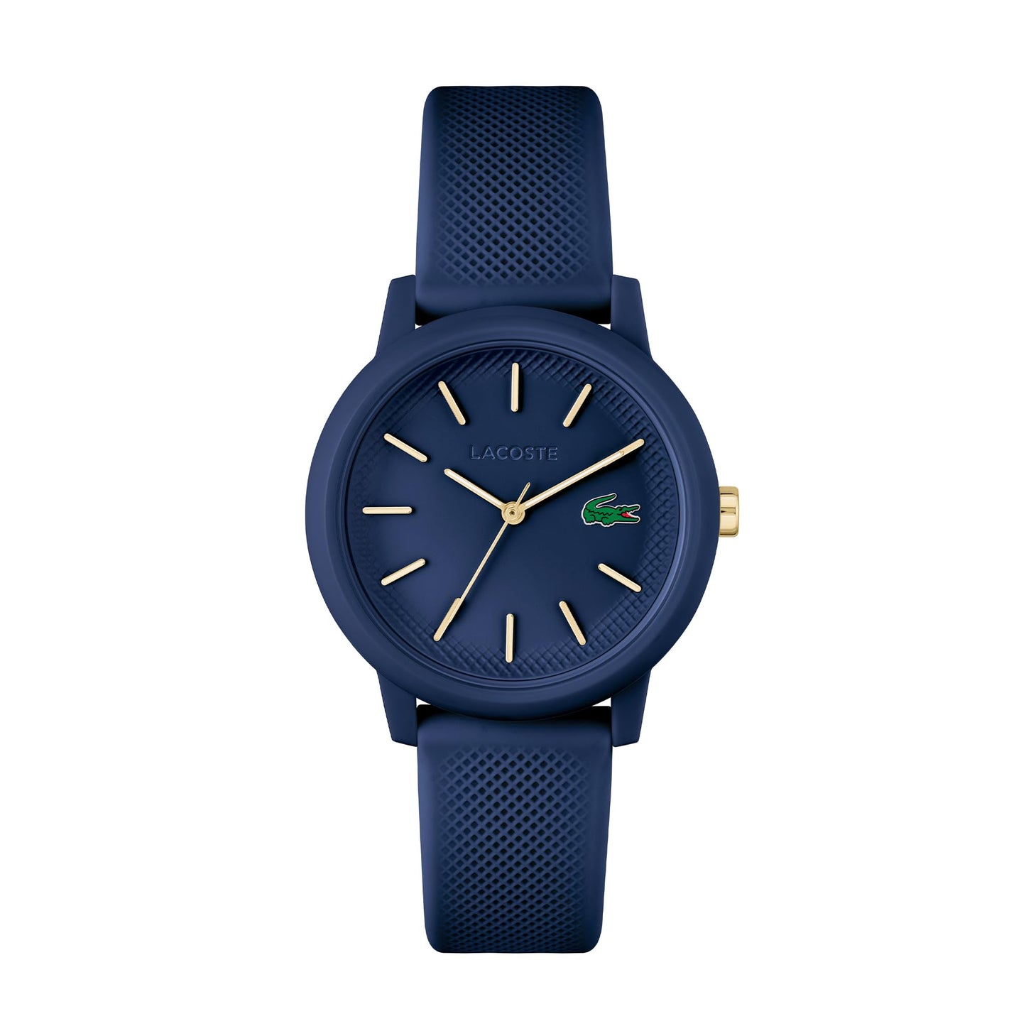 Lacoste 12.12 Ladies Qtz Basic Blue Round Dial Women's Watch|Blue Silicone Material|Multi Color Band - 2001271