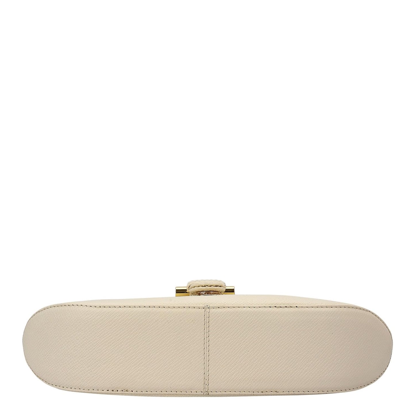 Da Milano Genuine Leather Small Shoulder Bag for Women | White Handbag with Multiple Compartments & Secure Closure