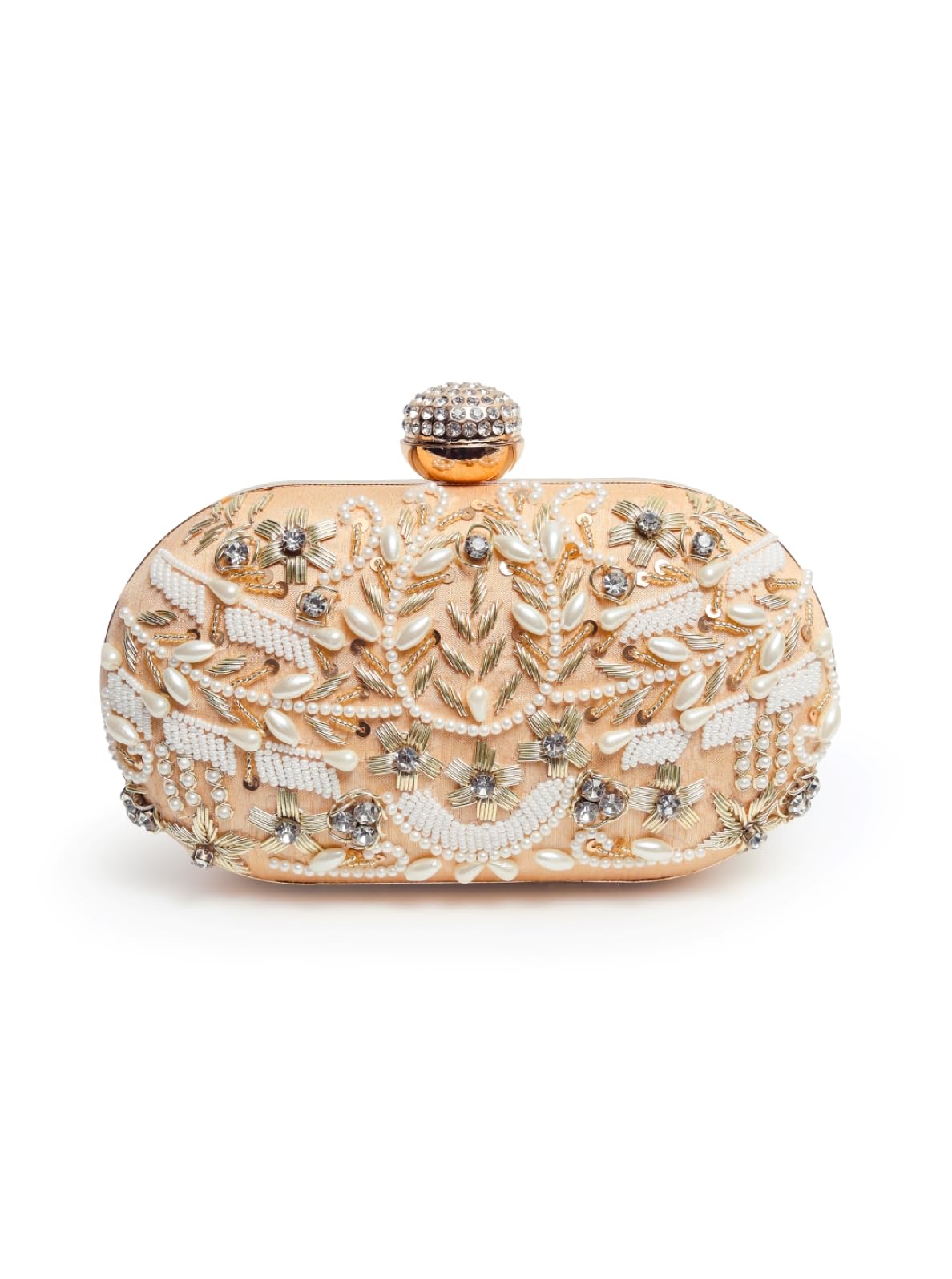 THE TAN CLAN Elizah Zarozi Hand Embroidered Clutch Purses Luxury Evening Handbags