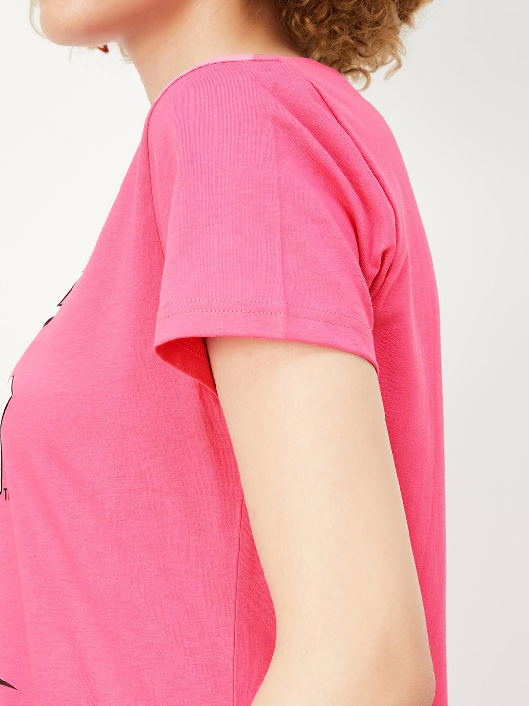 Max Women Tom & Jerry Printed Chemise (SU24CLD04PINK)_XXL