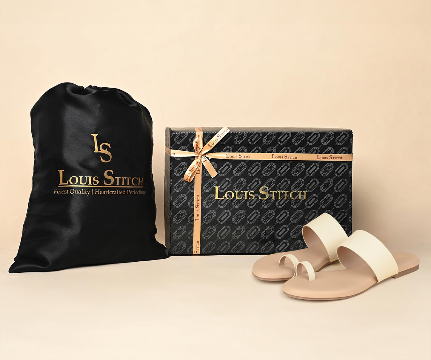 LOUIS STITCH Women’s Slip-On One Toe Flat Sandals | Comfortable Flats | LSOF-FI03-TI |