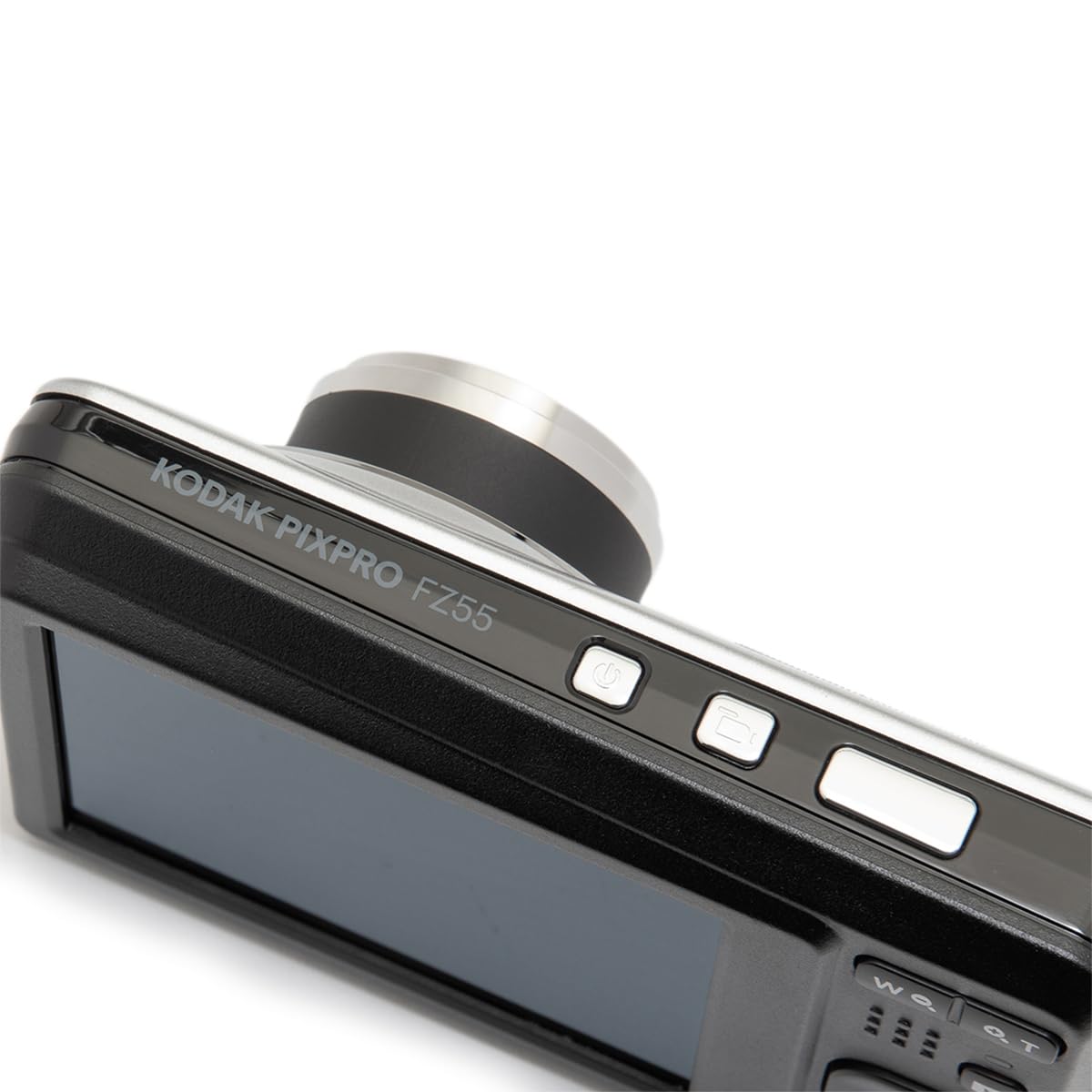 KODAK PIXPRO FZ55-GRY 16MP CMOS Sensor Digital Camera 5X Optical Zoom 28mm Wide Angle 1080P Full HD Video 2.7" LCD Vlogging Camera, Gray