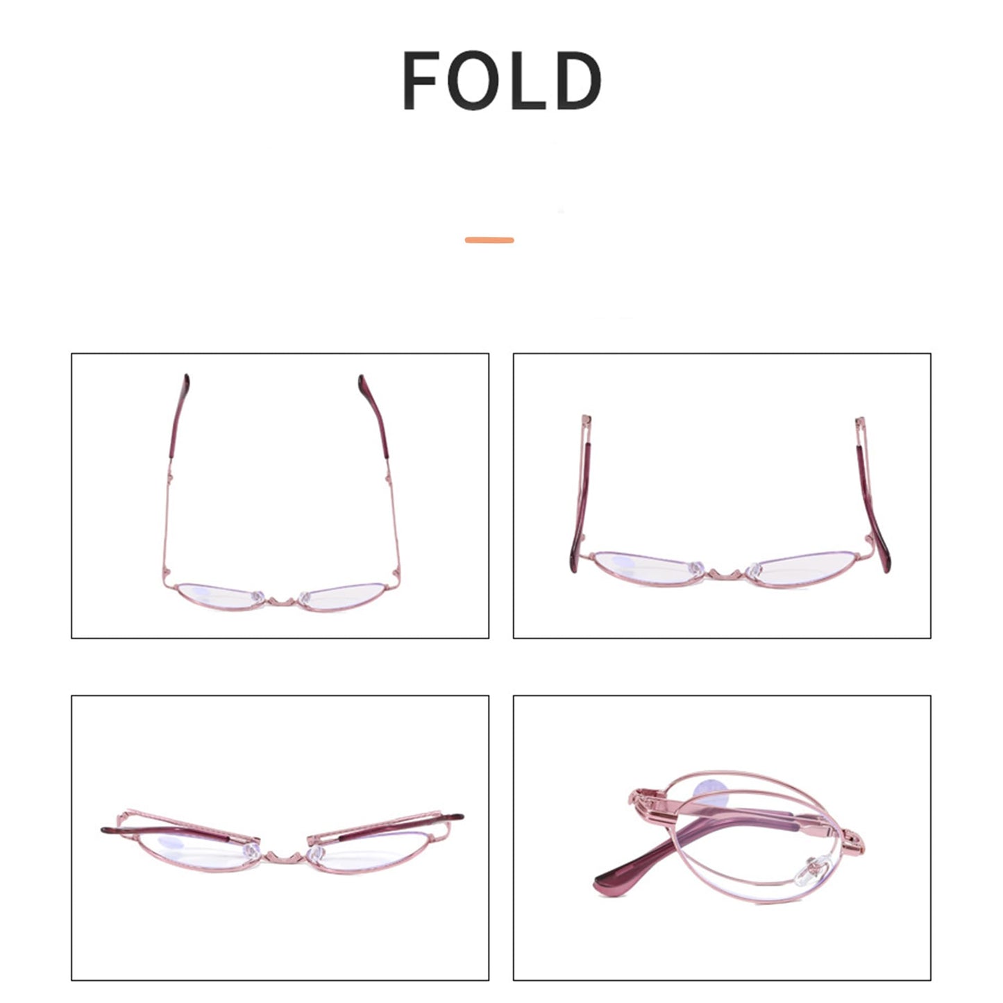 LensKandy Foldable purple Full rim Reading glasses for Women | +1.25 | SRG12