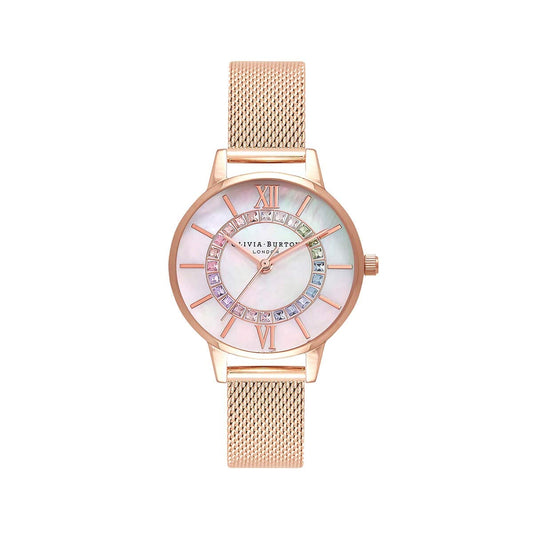 Olivia Burton Wonderland Analog White Dial Women's Watch-OB16WD95