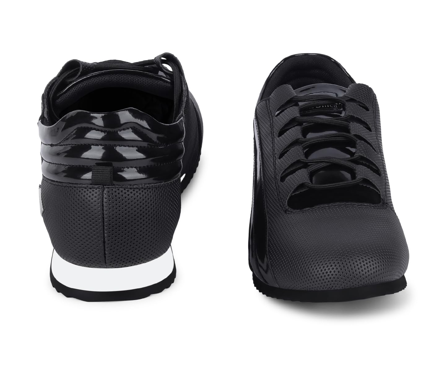 LOUIS STITCH Men’s Egyptian Black Casual Sneaker | Elastic auto Adjustable Laces Sneakers for Men | Sneakers Shoes | Comfortable and Lightweight | LSPSNK_SSJB | UK-6