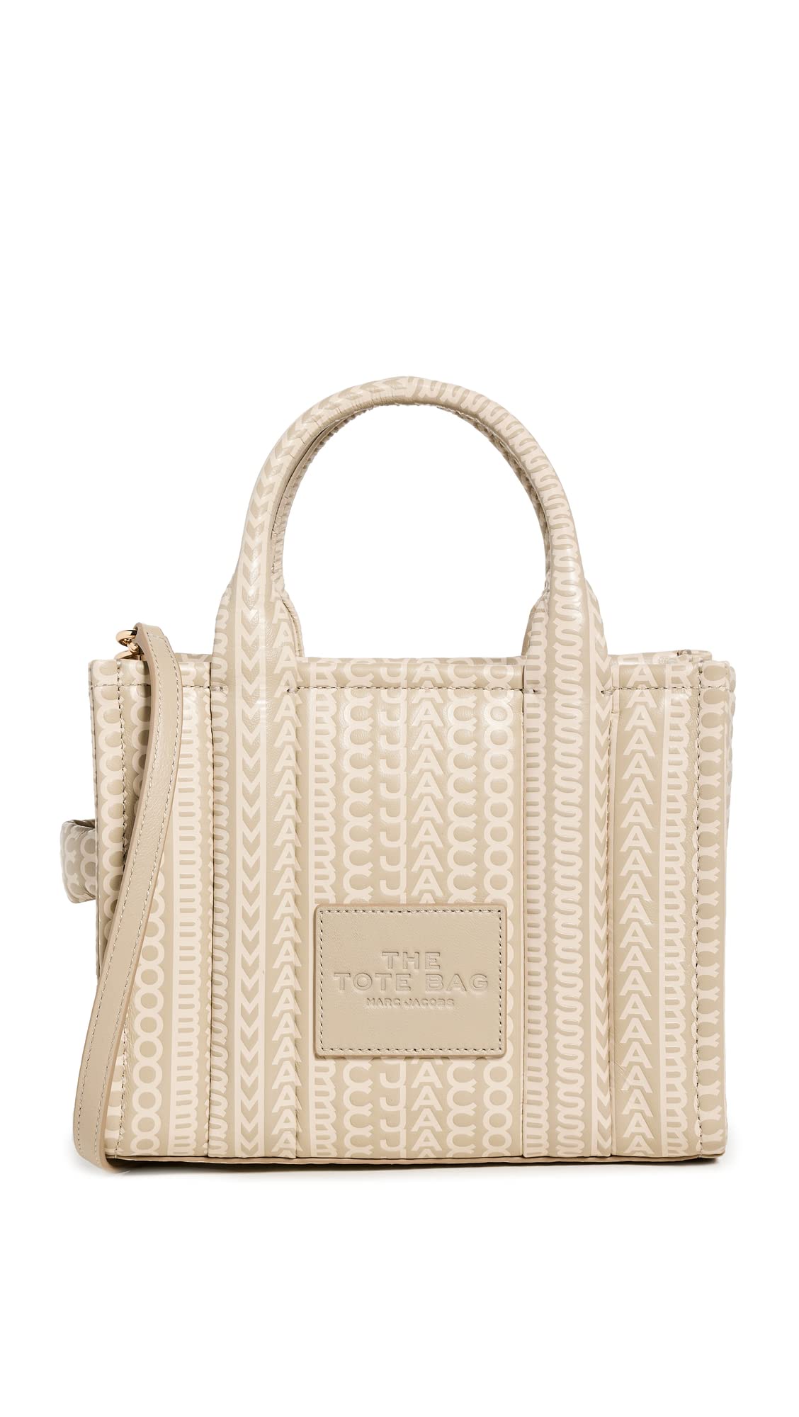 Marc Jacobs Women's The Small Tote, Khaki, Tan, Print, One Size, Khaki, One Size