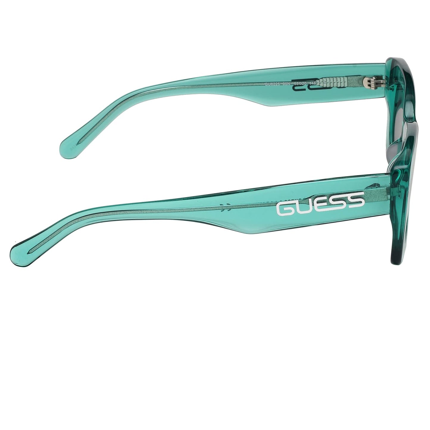GUESS Solid Rectangular Women Non-Polarized Sunglasses - (Gu8225 95N 53 S |53| Green Color Lens), Small