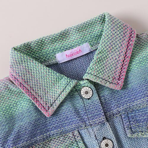 Hopscotch Girls Full Sleeves Blue 2-Pc Denim Jacket & Skirt For Age (2-3 Years)
