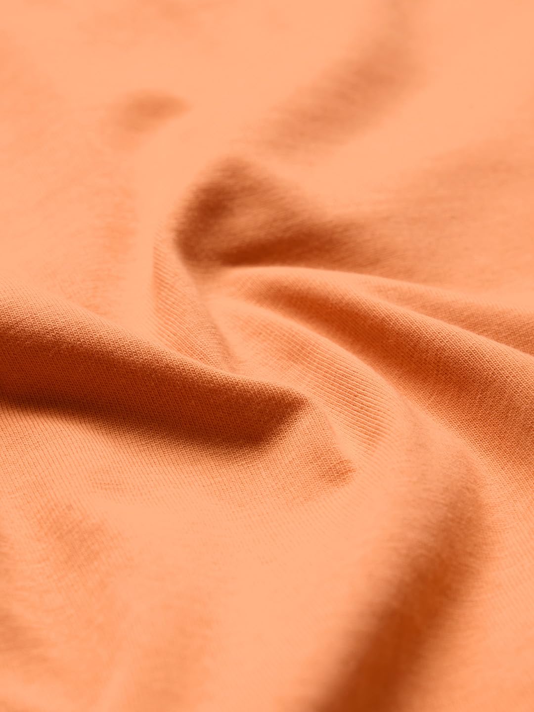 The Souled Store Solids : 100% Cotton Papaya Orange Women & Girls Short Sleeve Round Crew Neck Oversized T-Shirts