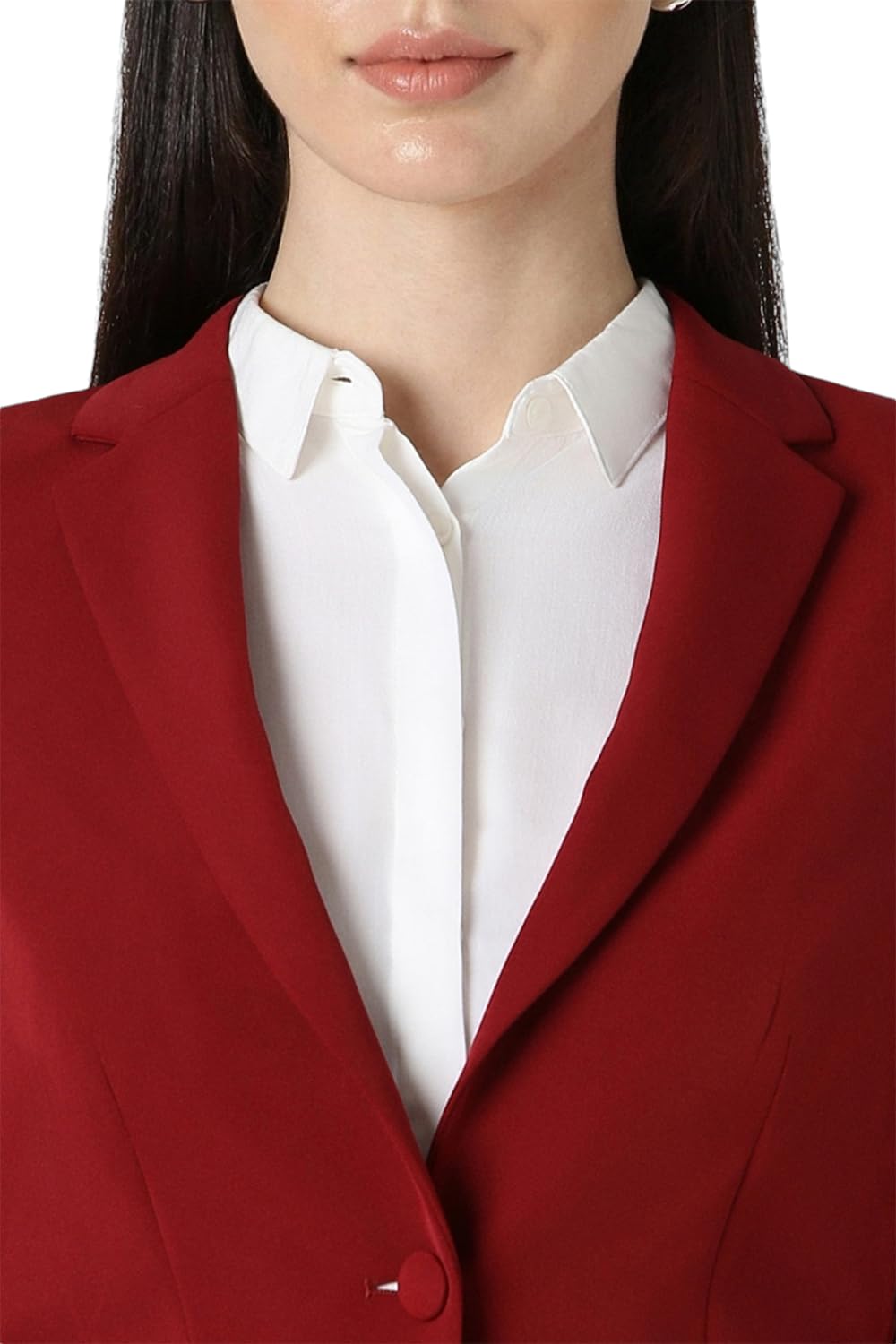 Van Heusen Women's Blazer (VWBZFRGF532278_Maroon