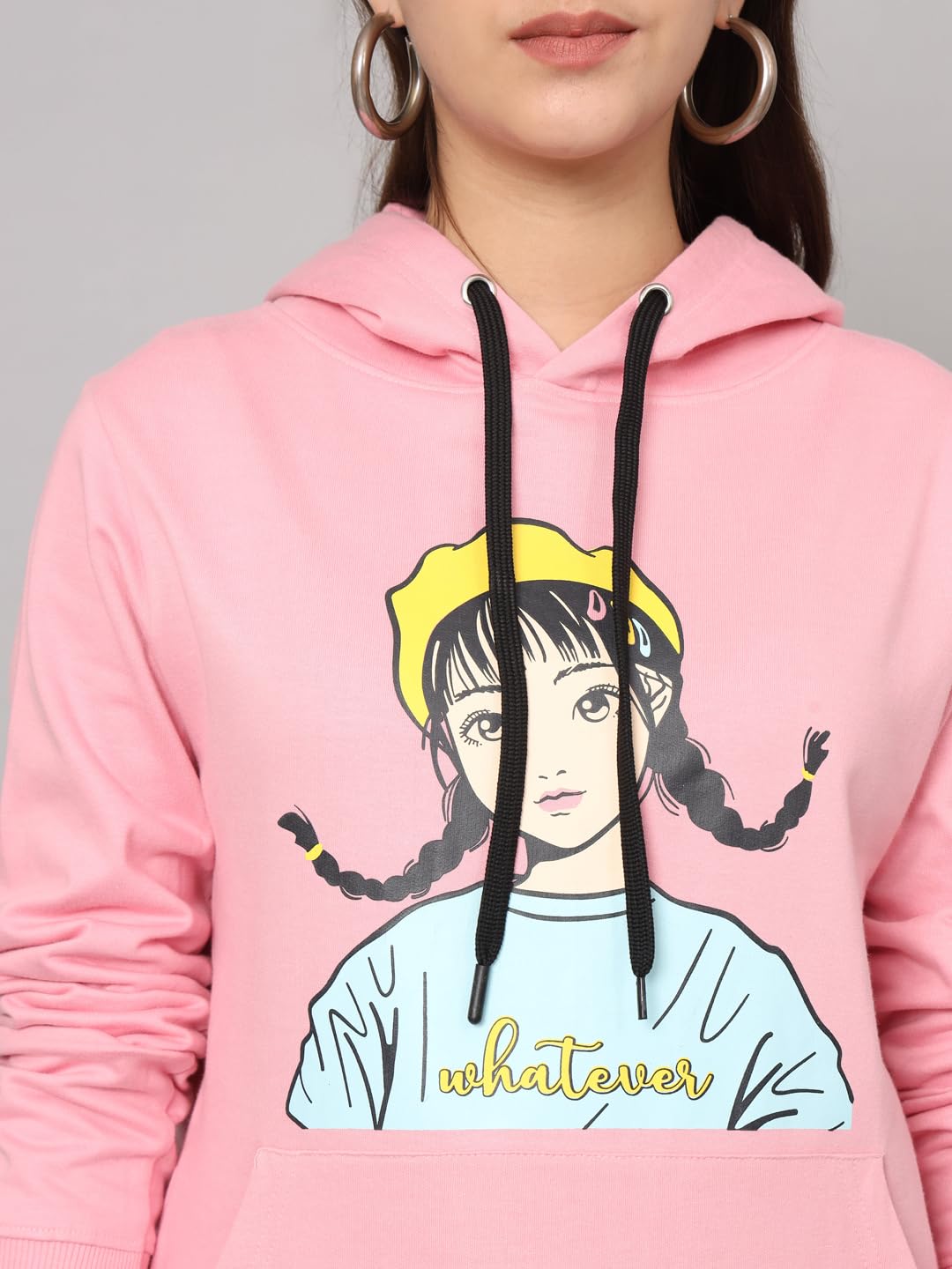 THE DRY STATE Womens Full Sleeves Round Neck Cotton Sweater SEA Pink