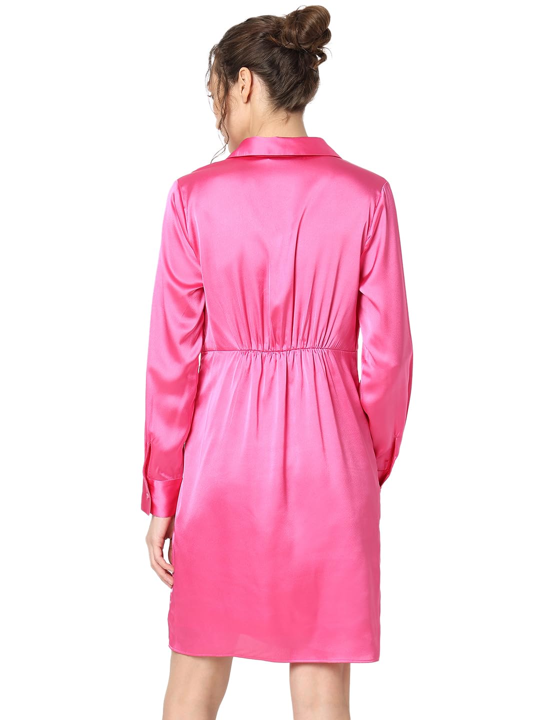 Vero Moda Women's Polyester Classic Mini Dress (10307639-Chateau Rose_Chateau