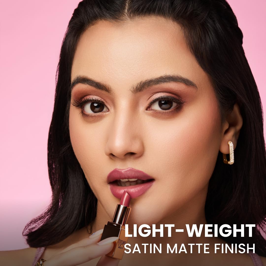 Typsy Beauty Mini Lipstick Set of 3 Luxurious Highly Pigmented Lightweight Travel Size Lippie Happy Hour | Vegan & Paraben-Free Formulated in Italy 1.5g