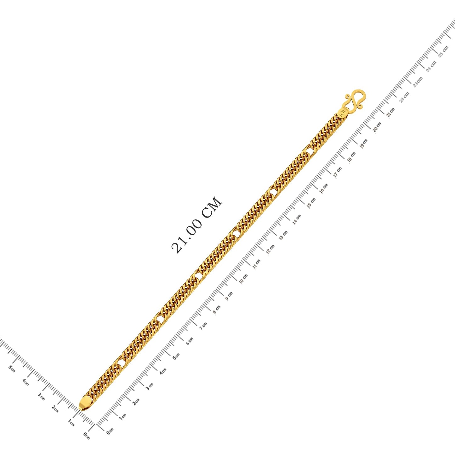 Joyalukkas 22k (916) Purity BIS Certified Captivation Gold Bracelets For Men