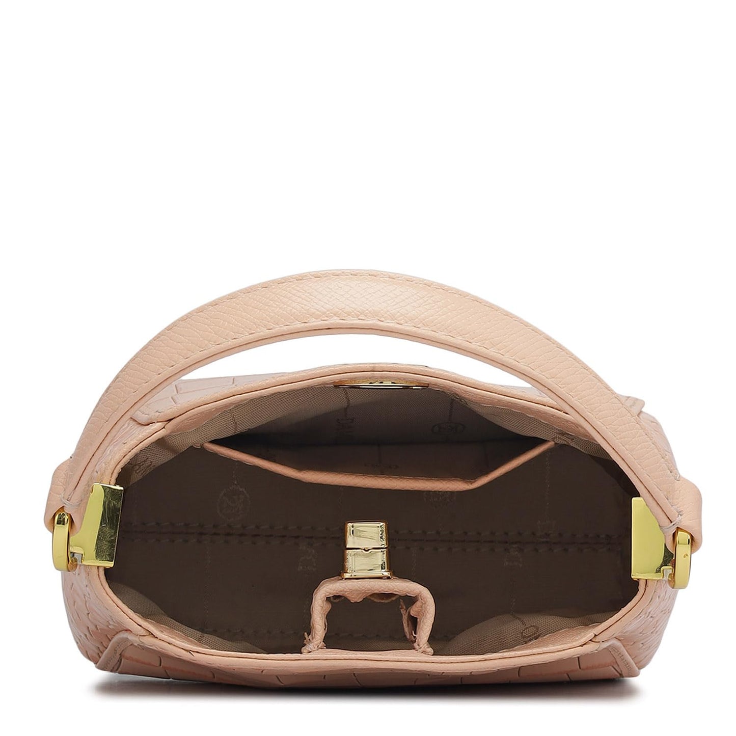 Da Milano Leather Satchel Bag for Women - Pink
