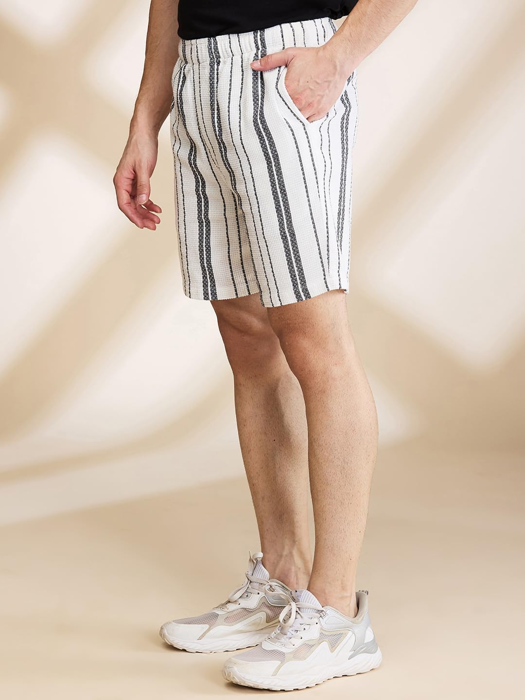 Being Human Dk.Grey Coloured Men Shorts (Size: 40)-BHKTS24550-DK.GREY