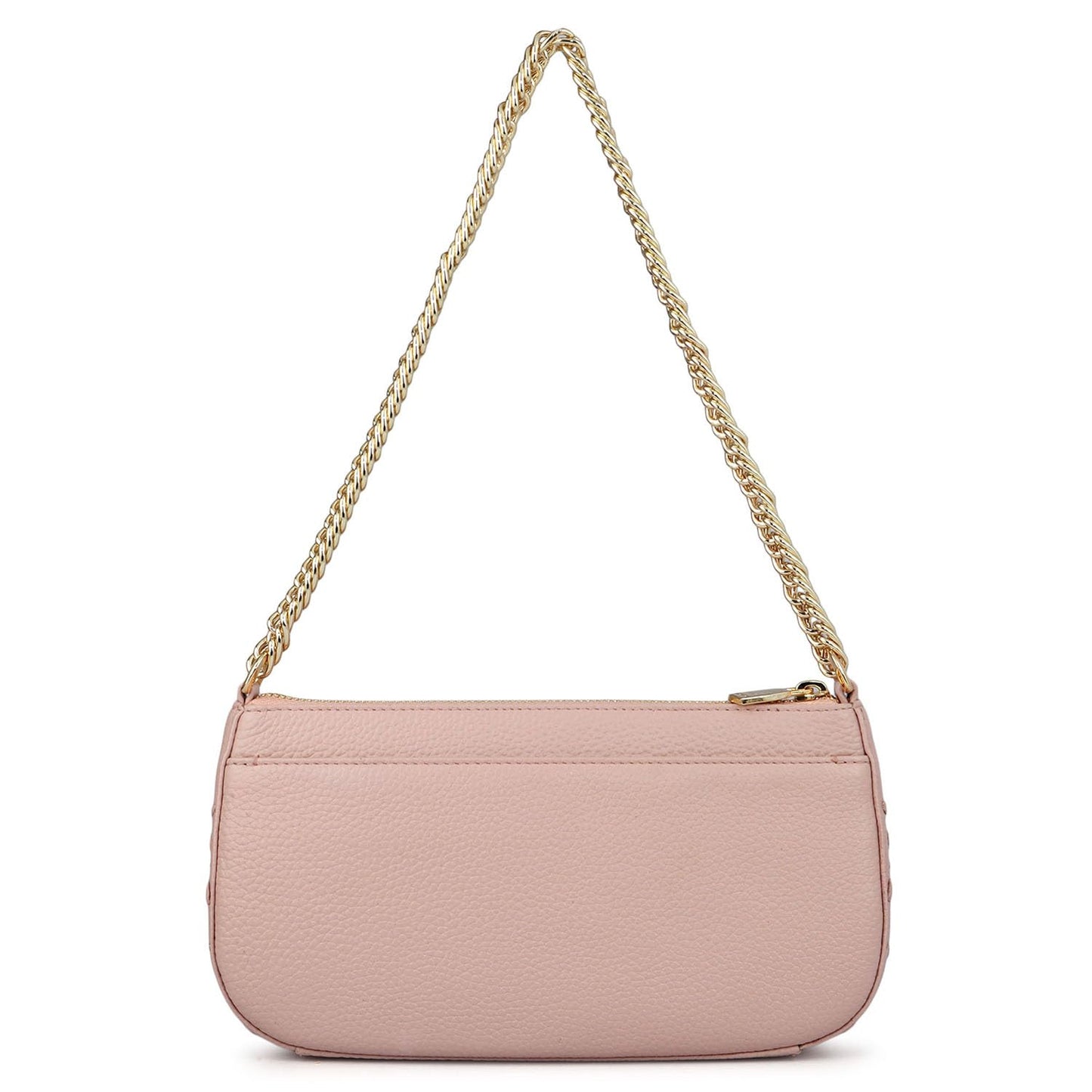 Da Milano Leather Shoulder Bag for Women - Pink