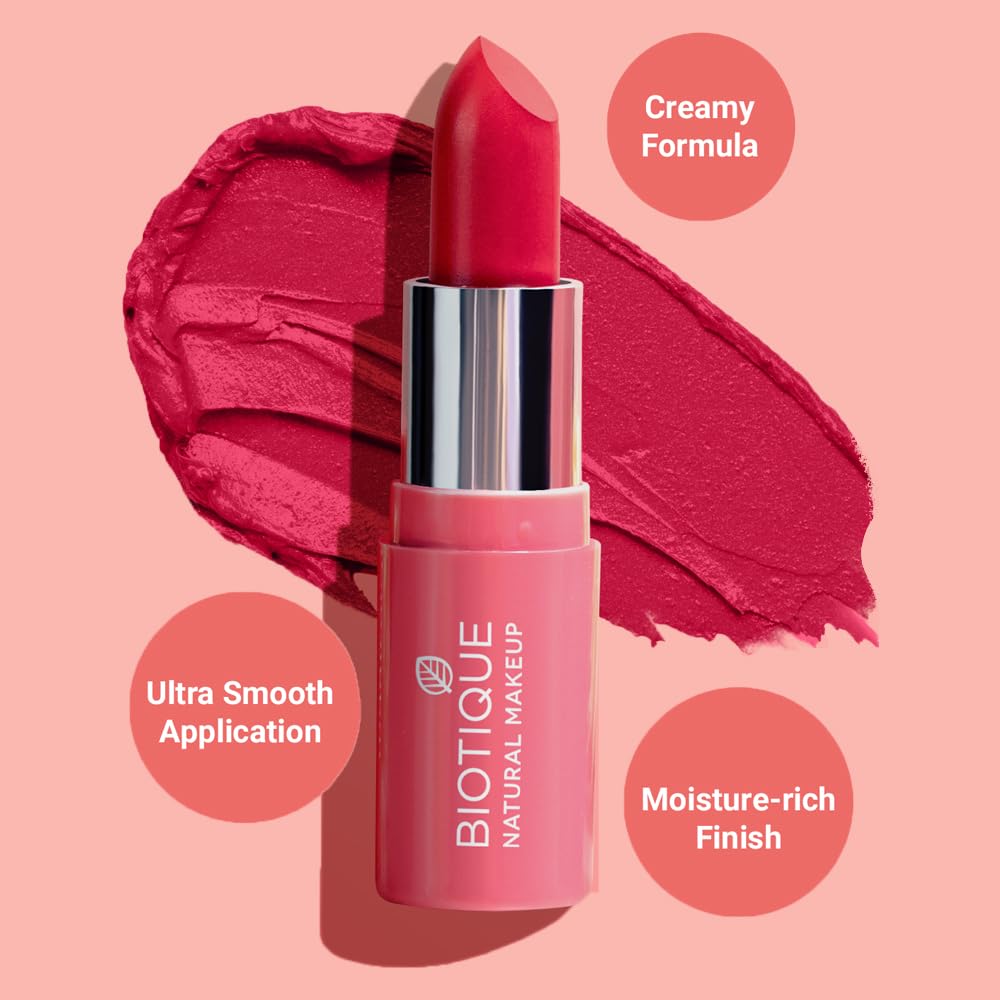 Biotique Natural Makeup Magicolor Lipstick, Winter Kiss