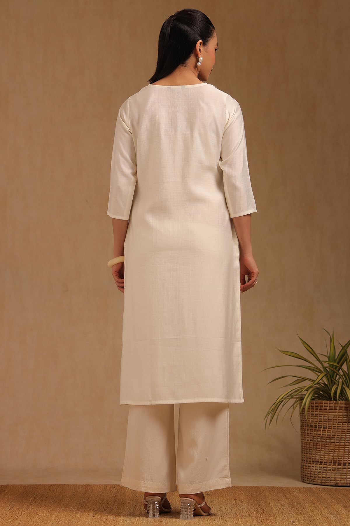 Soch Women's Gadwal Embroidered Kurta