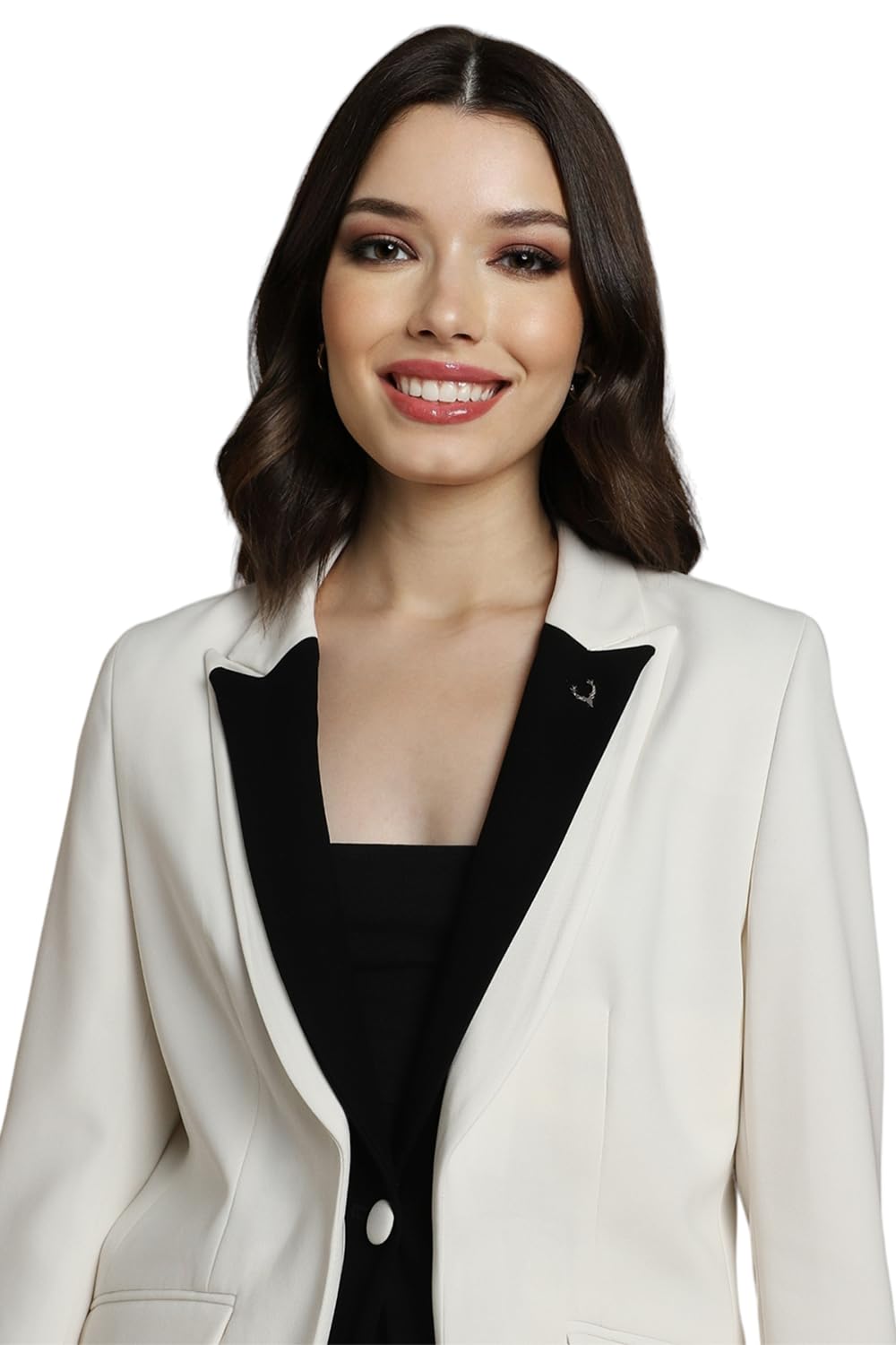 Allen Solly Women's Blazer (AHBZWRGF976449_Cream_2XL