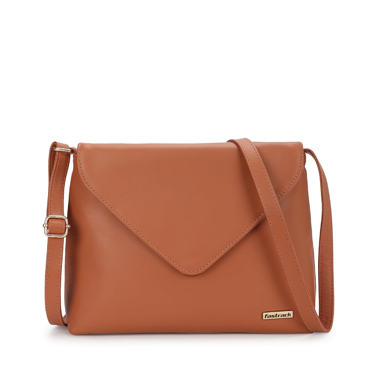 Fastrack Women's Flap Closure Sling Bag | Magnetic Button Lock, Adjustable Sling, Inner Zip and Slip Pockets | Stylish Everyday Bag | Sling Bag for Casual Carry