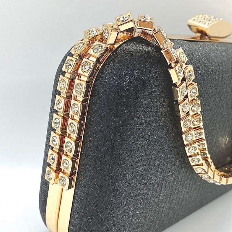 Mastyle® Shimmer Clutch Handbag For Women With Glitter Surface And Designer