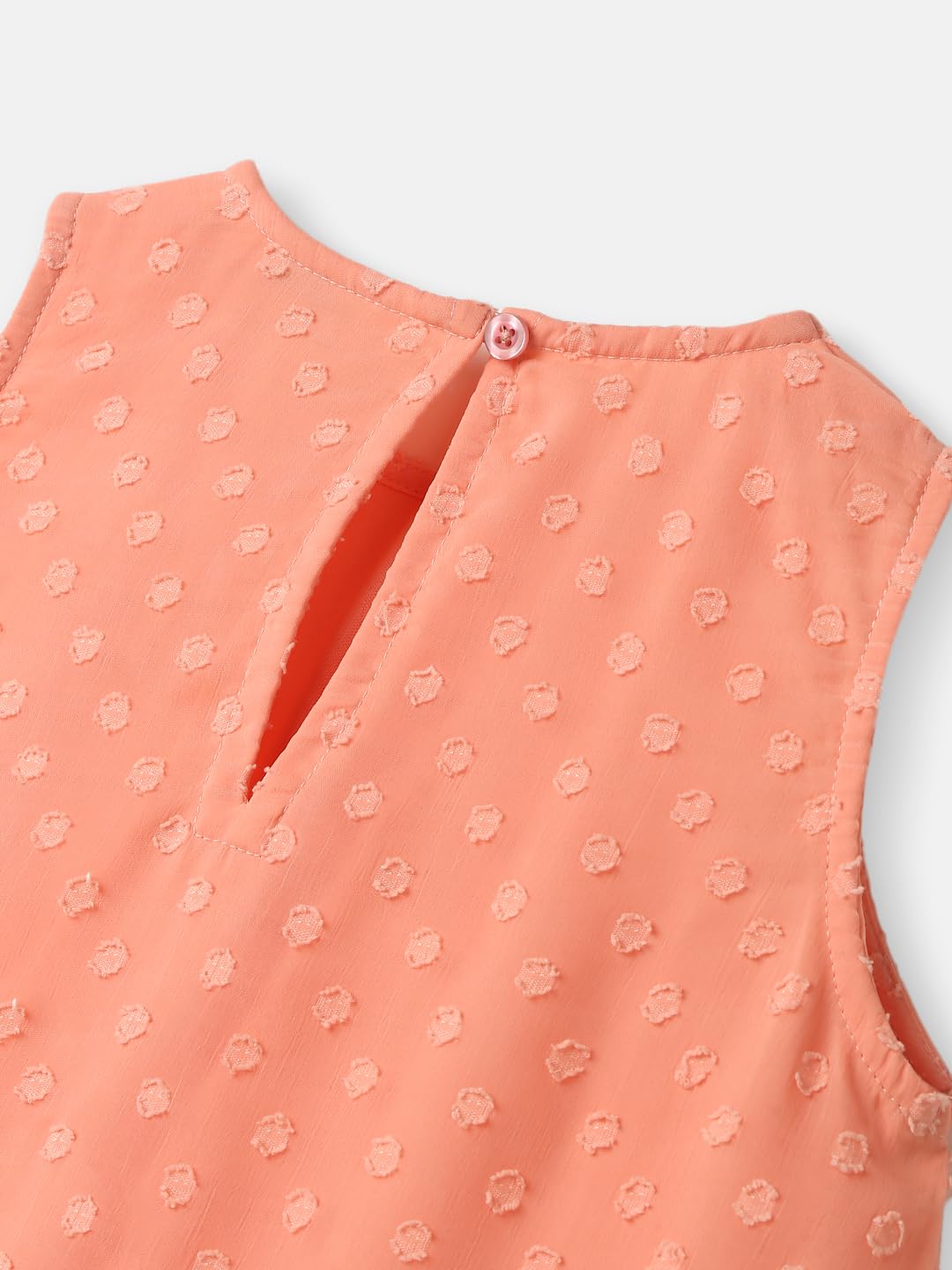 nauti nati Girl's Chiffon Modern Above The Knee Casual Dress