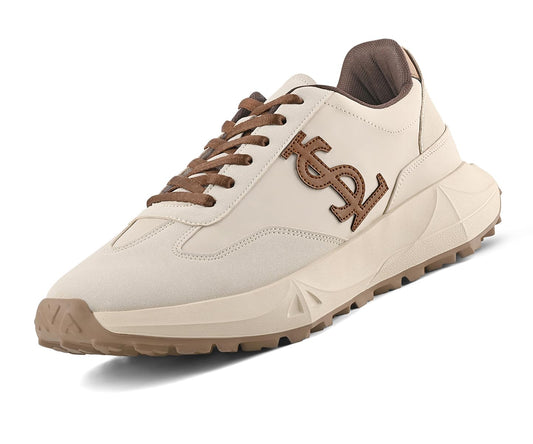 LOUIS STITCH Beige Sneaker for Men | Comfortable & Durable Sneaker | LSP-SNK-NBL-BE | UK-8