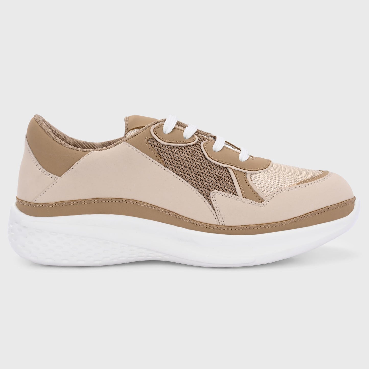 Centrino Women Casual Sneaker | Ultra Soft Cushion | Trendy & Lightweight Design | Low Top Flat Sole | Colorblock Sneakers | White Sneakers Girl Shoes 7622-4