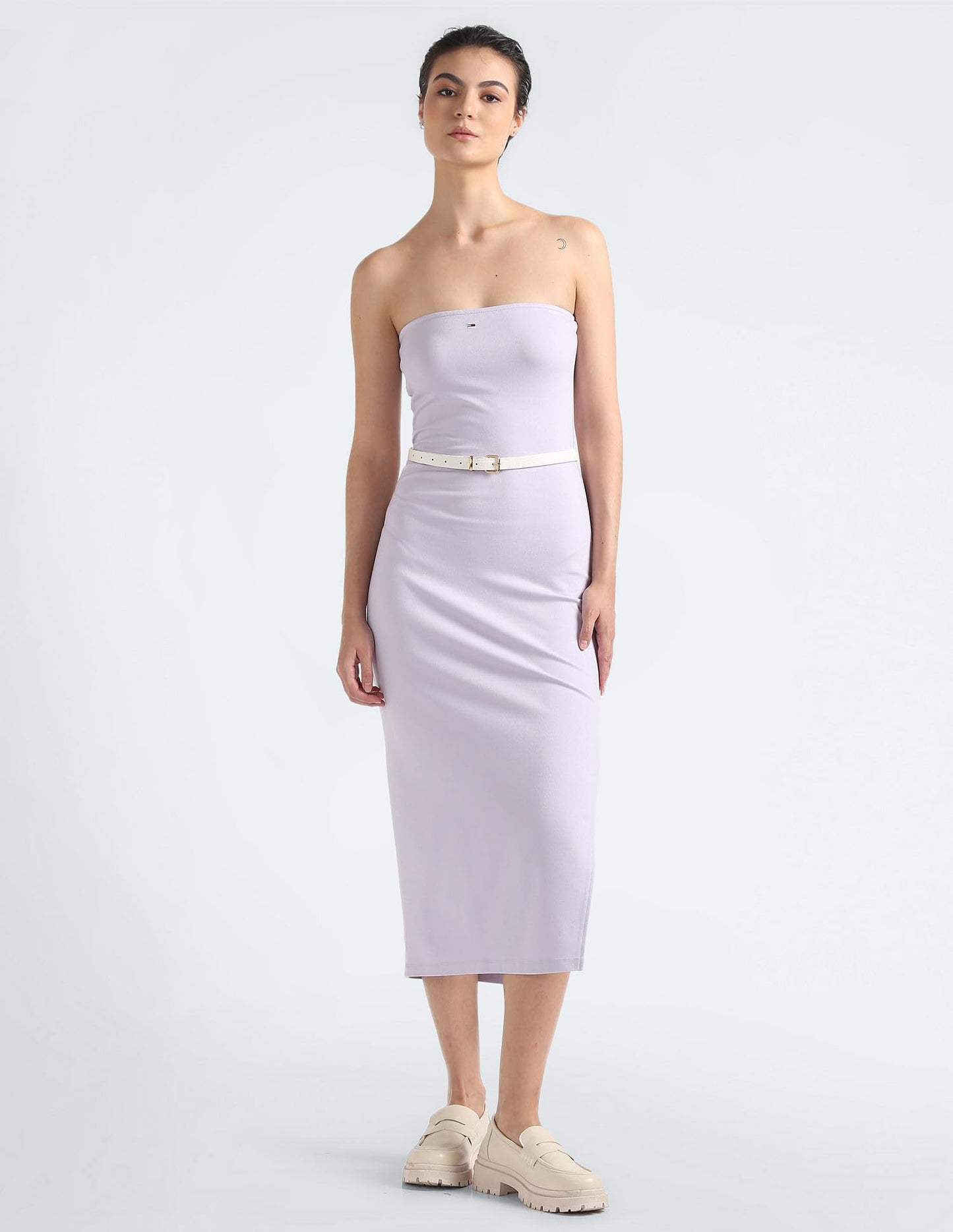 Tommy Hilfiger Women's Rayon Bodycon Midi Casual Dress