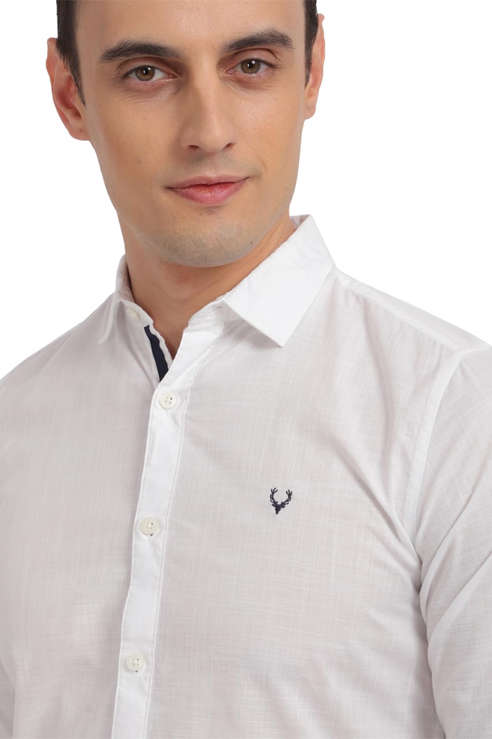 Allen Solly Men's Slim Fit Shirt (ASSFWMOFO48848_White_42)
