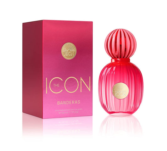The Icon Woman by Antonio Banderas Eau de Parfum for Women - Long Lasting - Elegant, Refined and Sensual Fragrance - Vanilla, Floral and Fruity Notes - Ideal for Special Occasions - 50ml