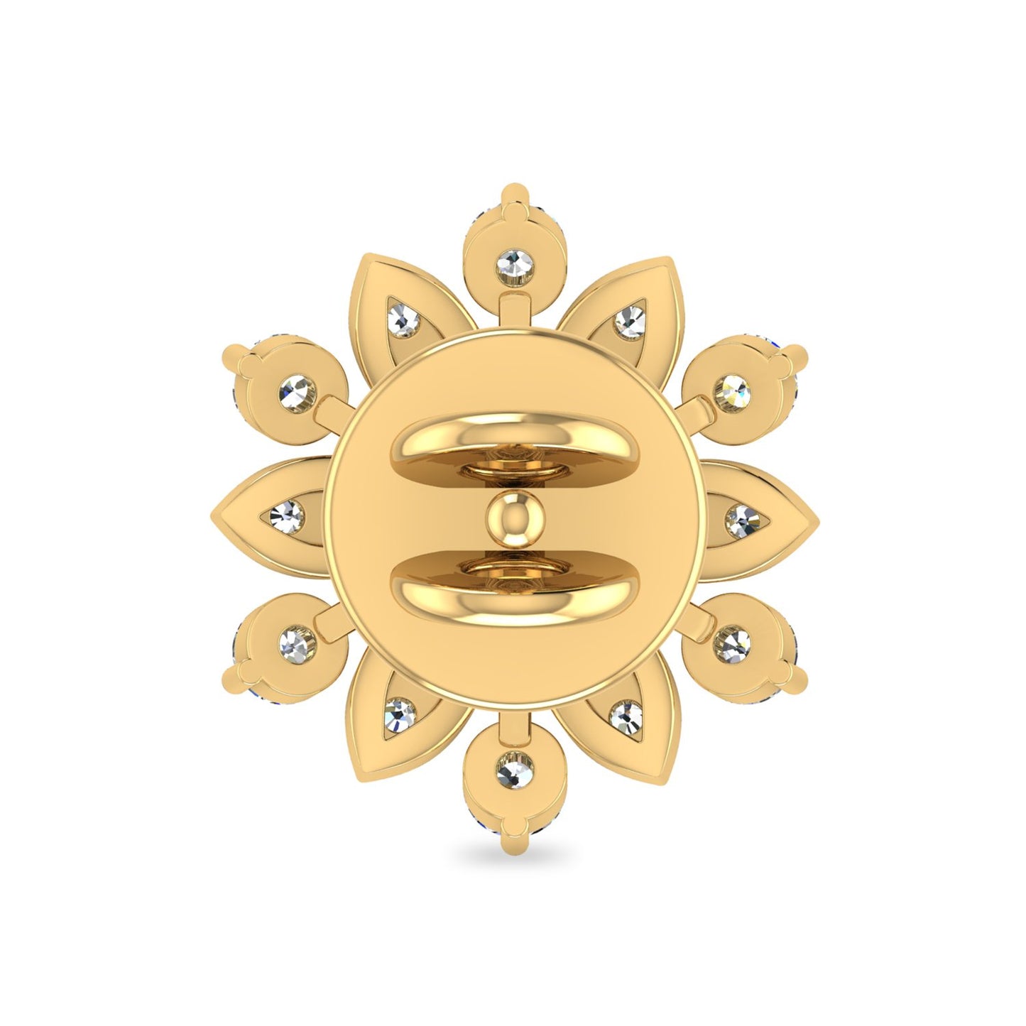 PC Jeweller The Bellatrix 18Kt Yellow Gold & Diamond Earring For Women