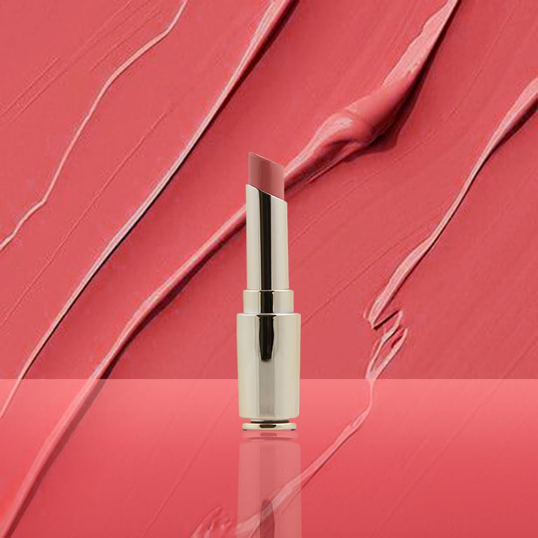 Charmacy Milano Flattering Nude Lipstick (Bedtime Flirt 02) - 3.6 g, Moisturizing Lips, Highly Pigmented, Light Weight, Smooth Application, Non-Toxic, Vegan, Cruelty Free