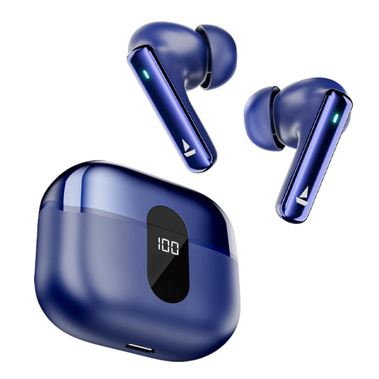 boAt Airdopes 121 Pro Plus, 100HRS Battery, 4Mics ENx, 50ms Low Latency, Fast Charge, LED Display, IPX5, v5.3 Bluetooth in Ear Earbuds, TWS Ear Buds Wireless Earphones with mic (Blue)