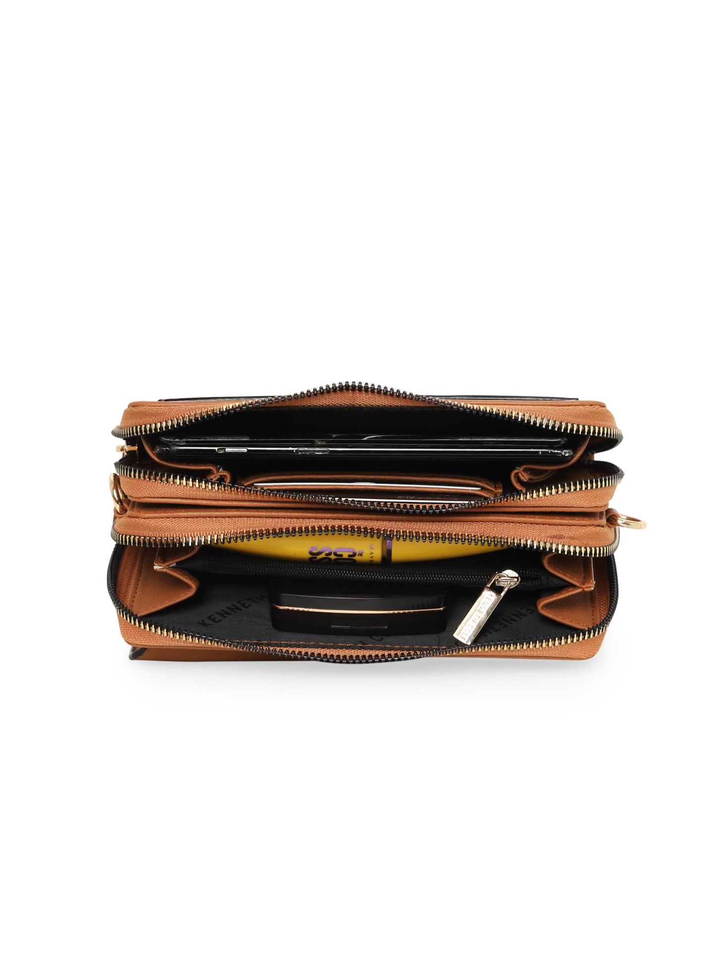 KENNETH COLE stylish & trendy Women's Broxa Flap Over Sling Bag | Ladies Purse Handbag for Women and Girls - KCSL3001