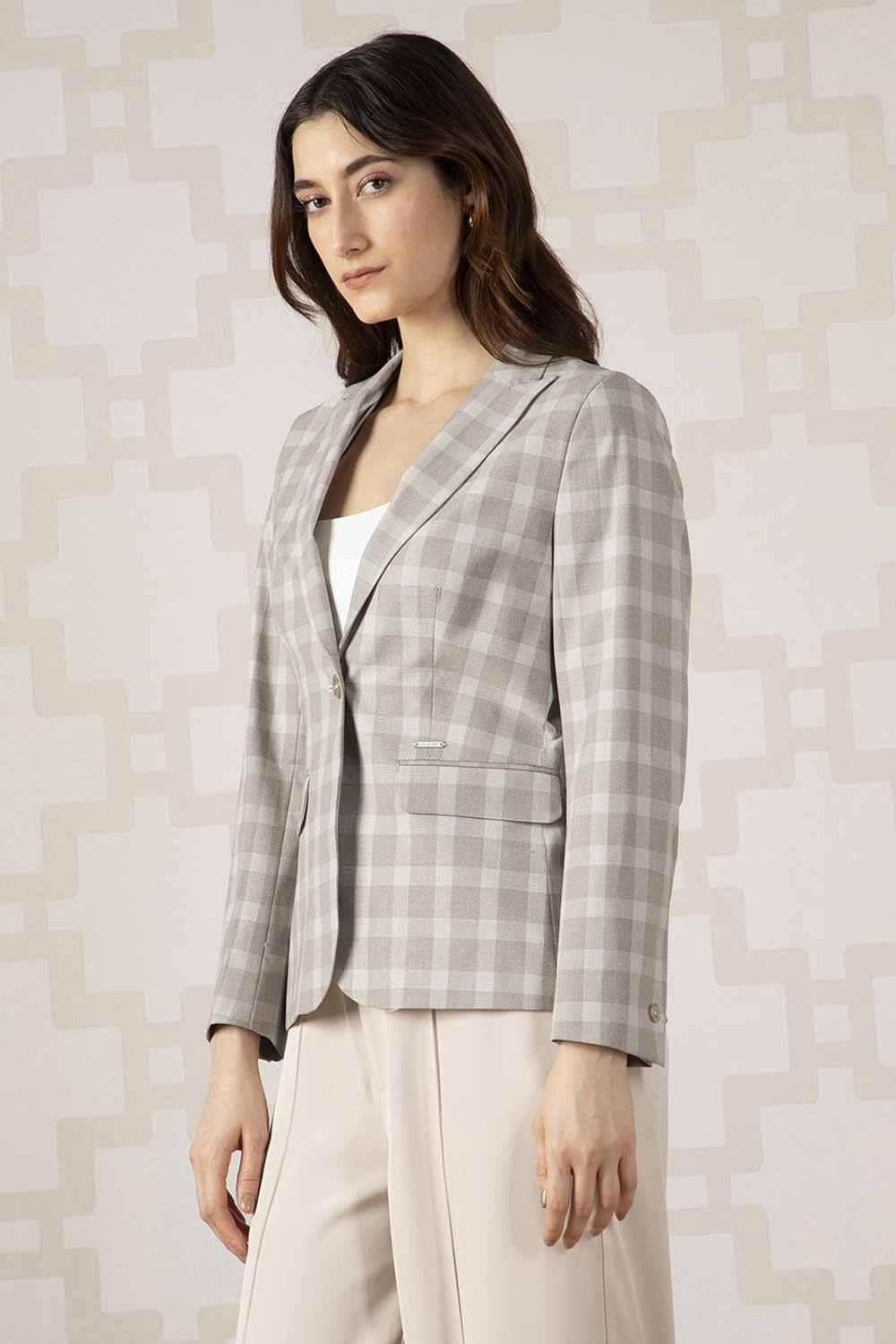 Van Heusen Women's Blazer (VWBZFRGFX92911_Beige