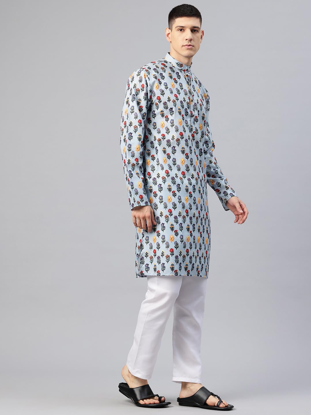 Luxrio Kurta with Pyjama Kurta Set for Men Long Regular Fit(KTSETLN-83-38)