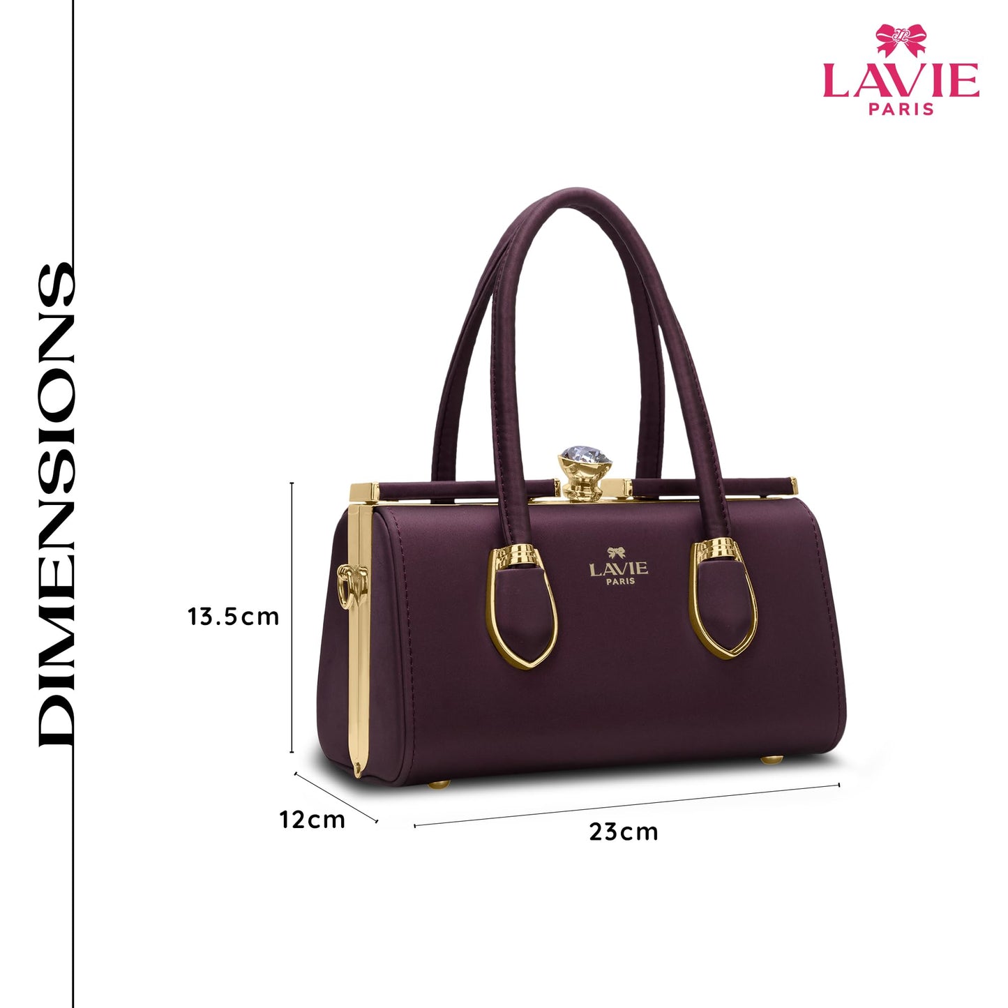 LAVIE PARIS Women's Gazelle Frame Satchel Bag | Satchel Handbag for Work | Ladies Purse | Stylish Shoulder Bag | Gift for Women