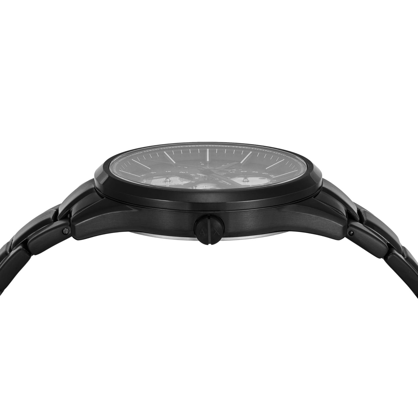 Armani Exchange Stainless Steel Analog Black Dial Men's Watch-Ax7160Set, Band Color:Black