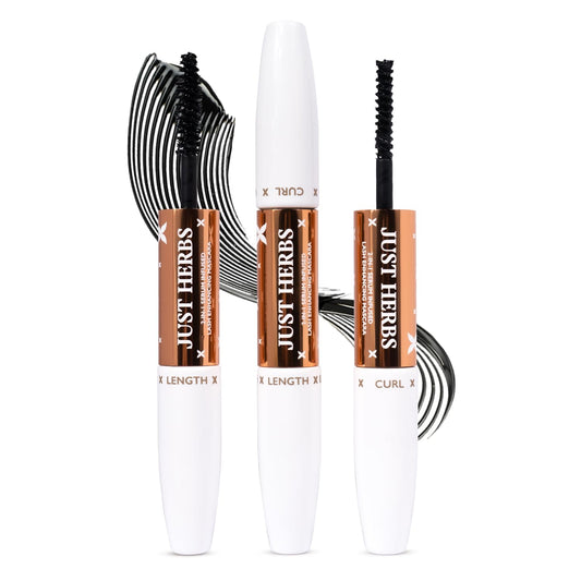 Just Herbs 2-in-1 Serum-infused Lash Enhancing Mascara Castor Oil + Coconut Oil 8g